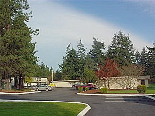 Entrance to Seabreeze Apartments, Oak Harbor, Washington