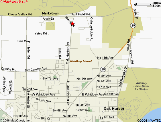 Map near view of Seabreeze Apartments, Oak Harbor, Washington